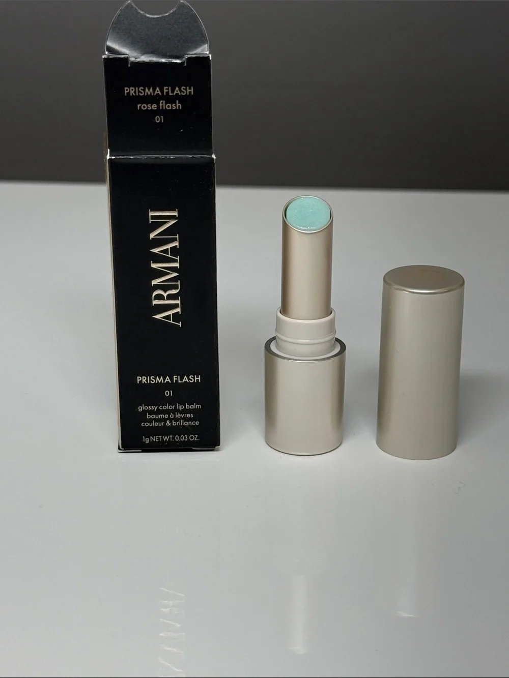 Giorgio Armani Prisma Flash Glossy Color Lip Balm  Mini, New/Unused